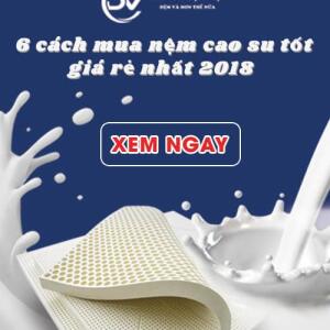 【Tư Vấn】 Mua nệm cao su tốt nhất, giá rẻ nhất hiện nay 2020
