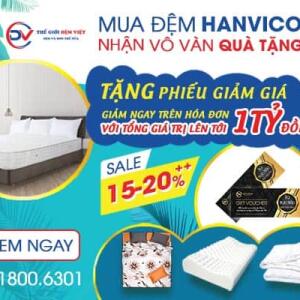 Mua đệm Hanvico - Nhận vô vàn Quà tặng