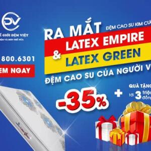 Ưu Đãi Sốc Ra Mắt Đệm Cao Su Kim Cương