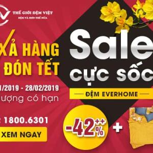 Xả Hàng Đón Tết – Sale Cực Sốc Đệm Everhome