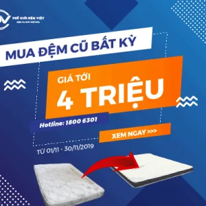 MUA ĐỆM CŨ BẤT KỲ GIÁ TỚI 4 TRIỆU