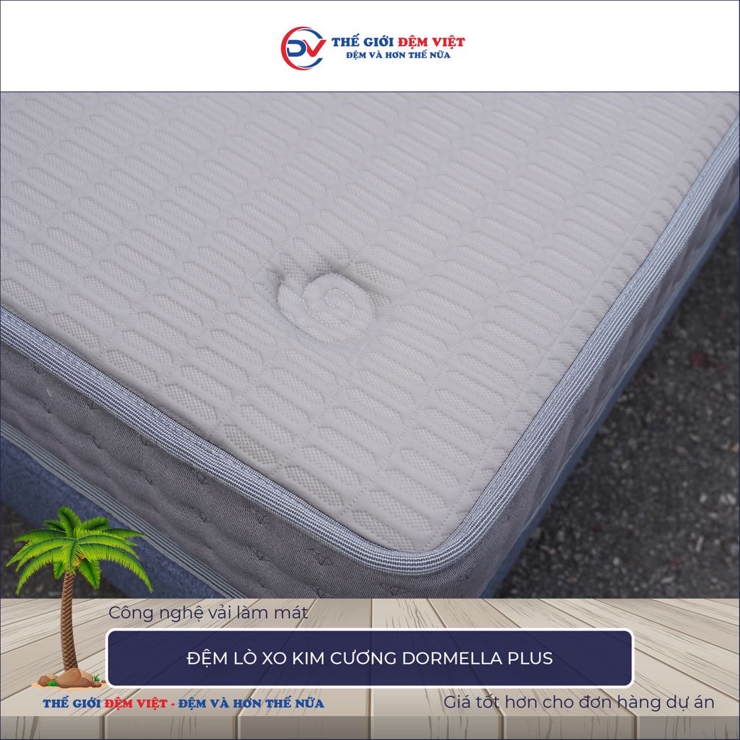  Đệm lò xo Kim Cương Dormella Plus 2-1