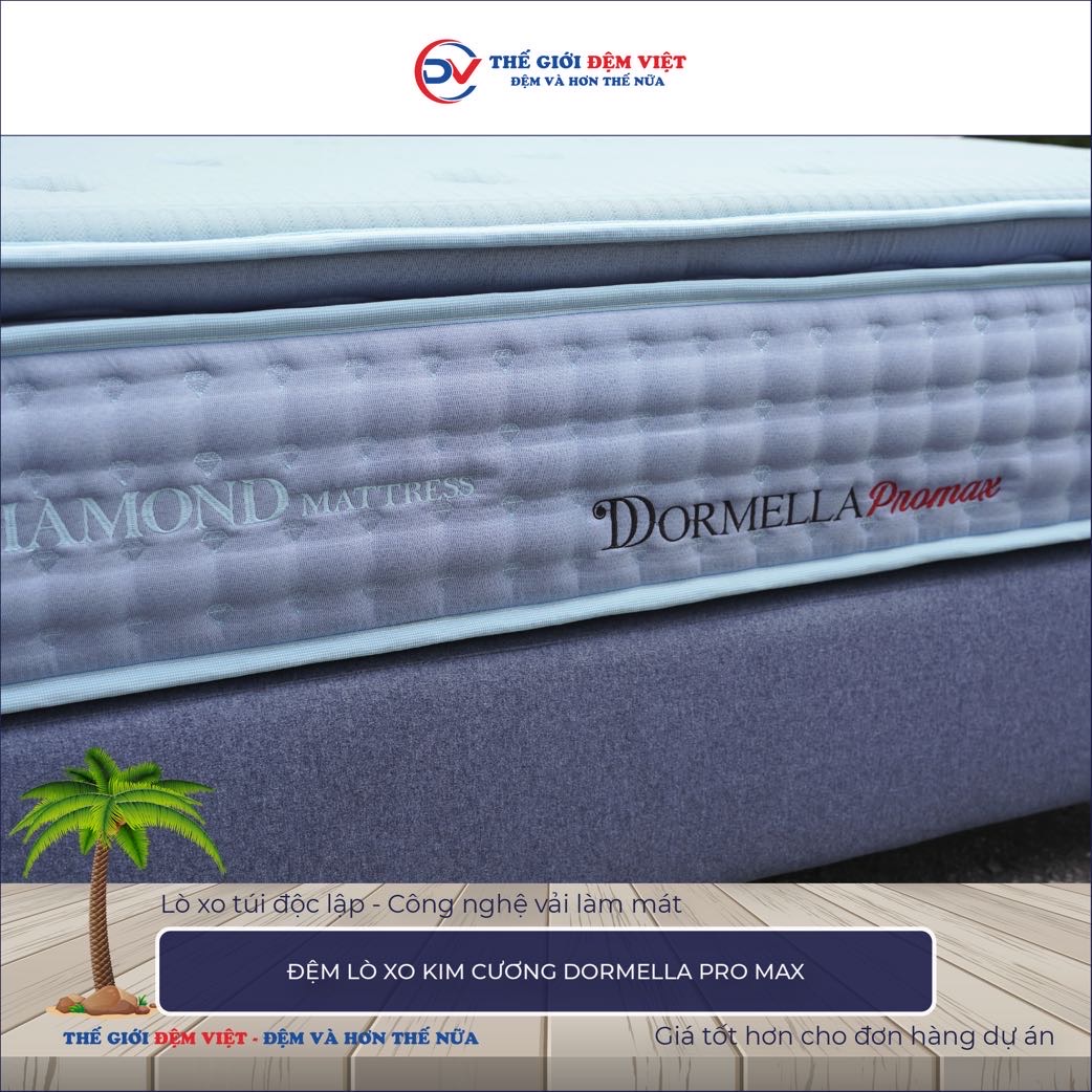  Đệm lò xo Kim Cương Dormella Pro Max 1-1