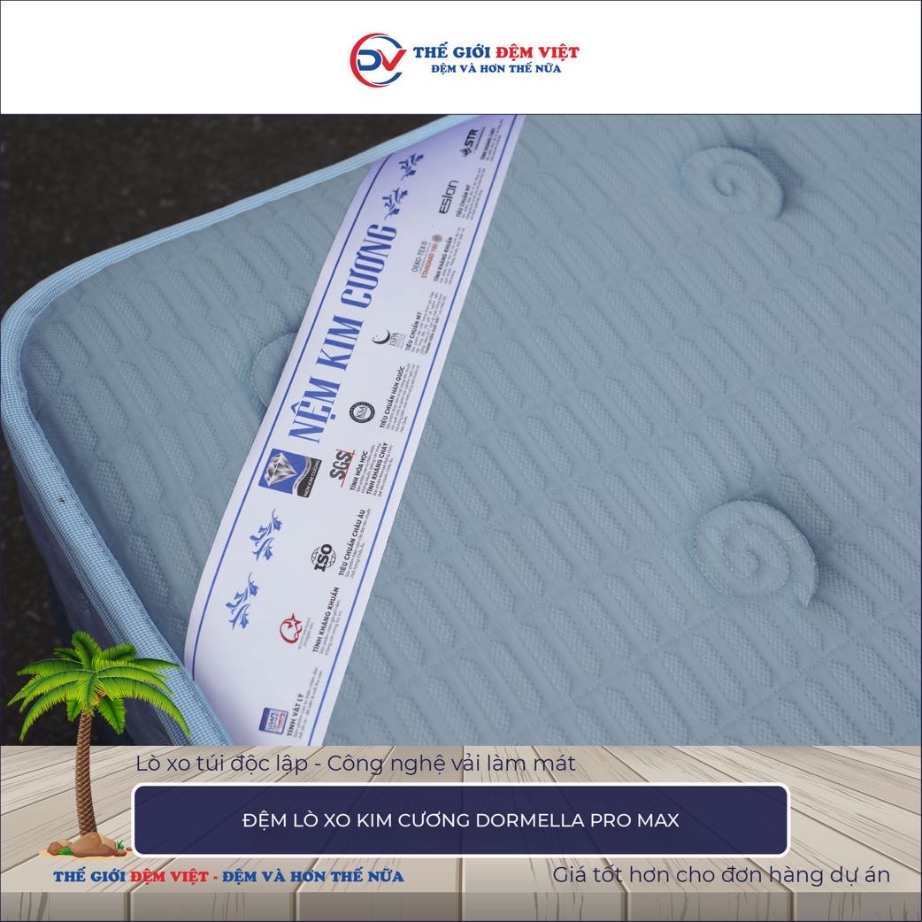  Đệm lò xo Kim Cương Dormella Pro Max 4-1