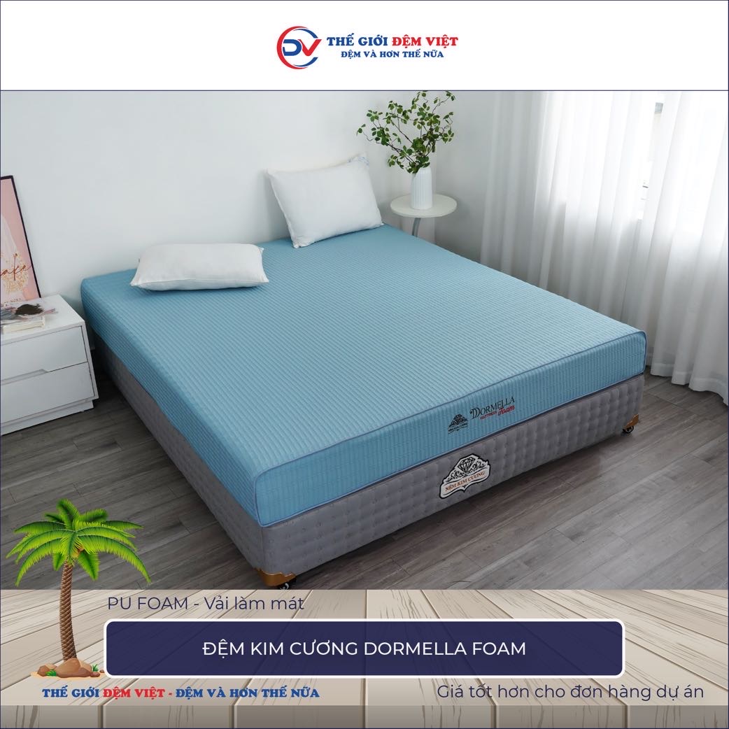 Đệm Kim Cương Dormella Foam 1-3