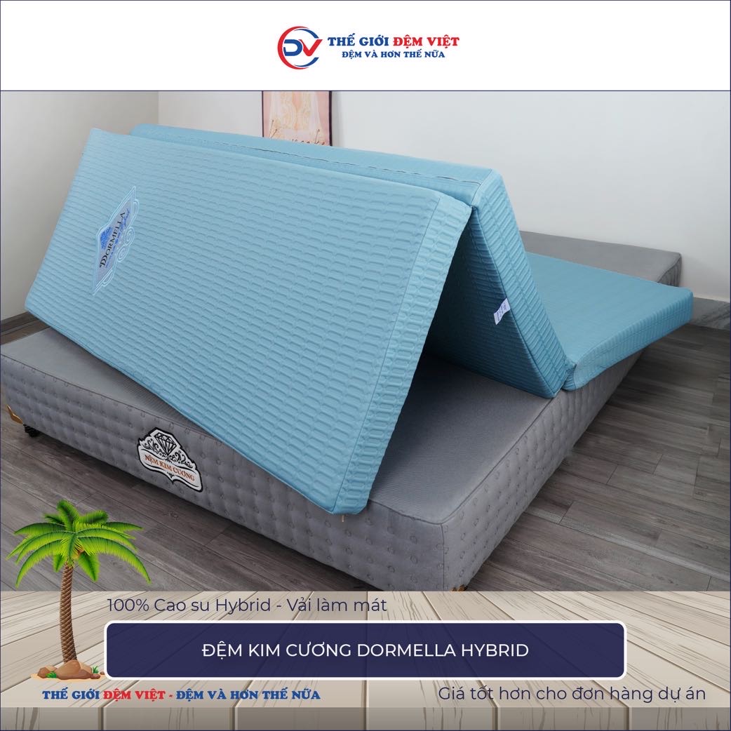 Đệm Kim Cương Dormella Hybrid 2-2