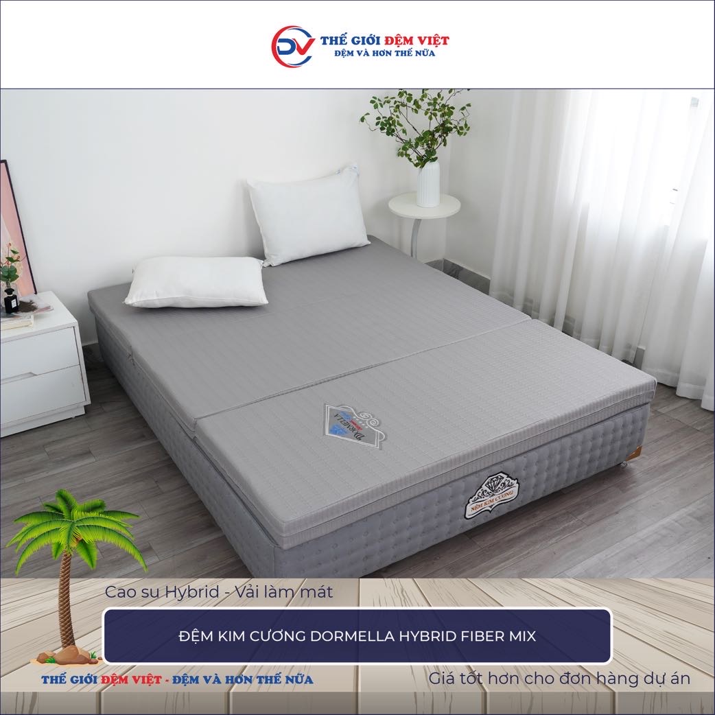 Đệm Kim Cương Dormella Hybrid Fiber Mix 4-3