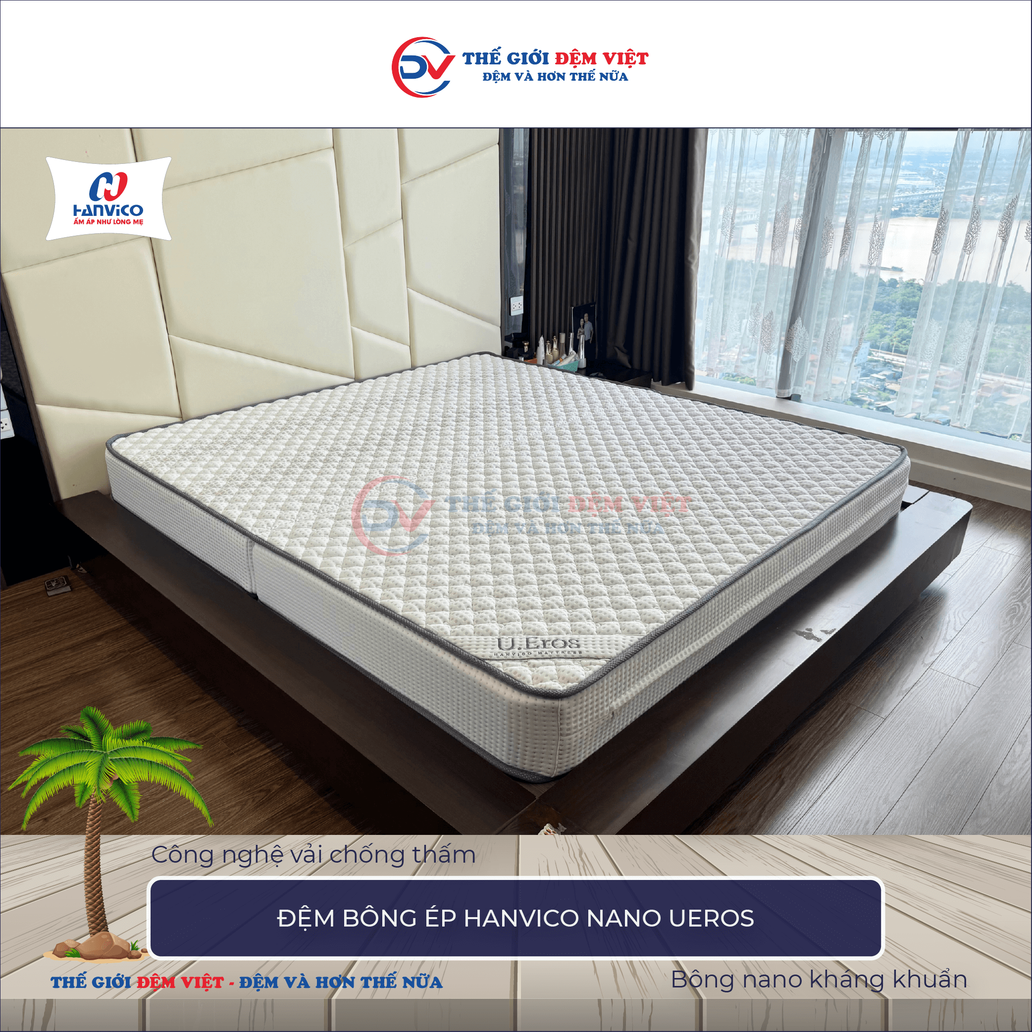 Đệm Nano Ueros Hanvico 11-1