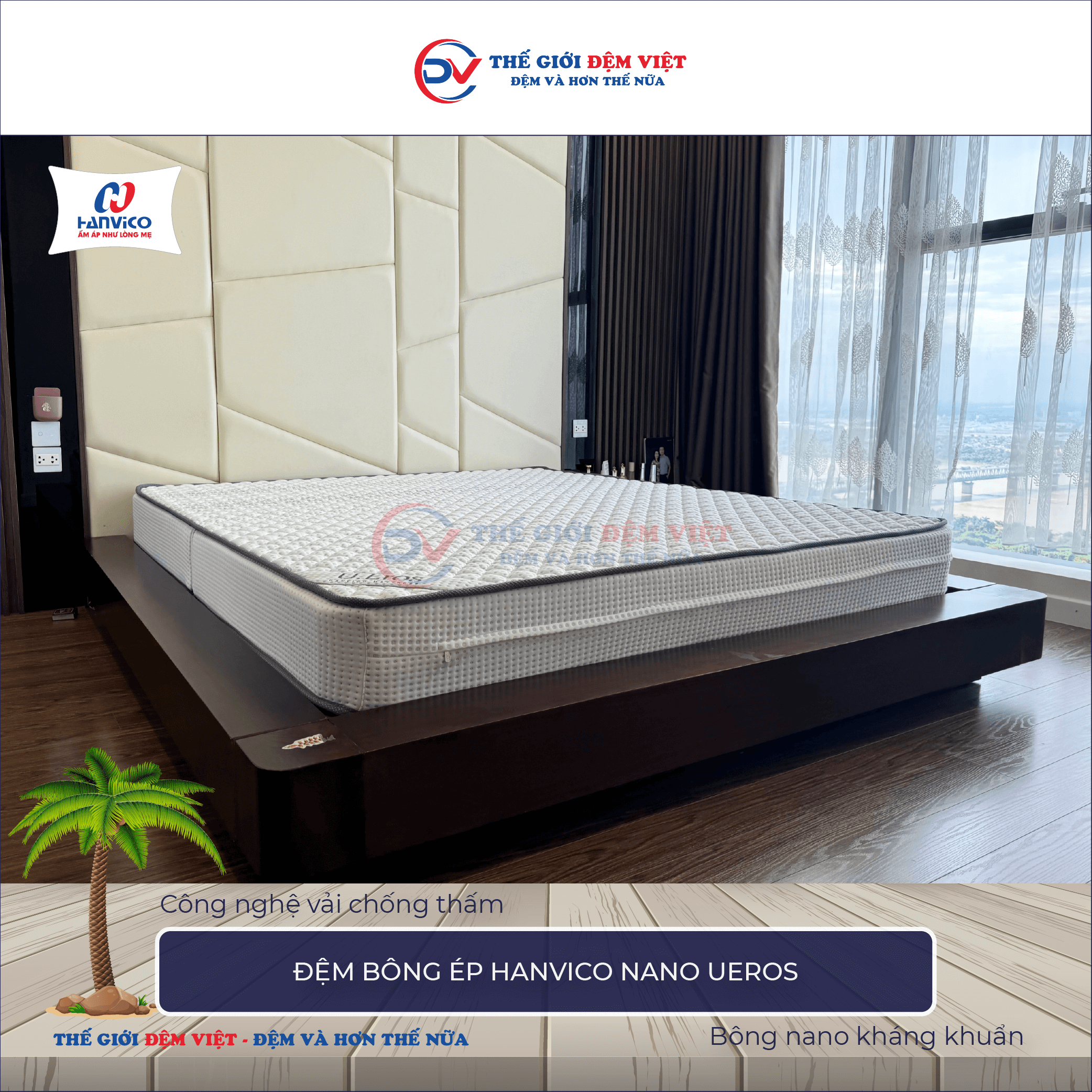 Đệm Nano Ueros Hanvico-1