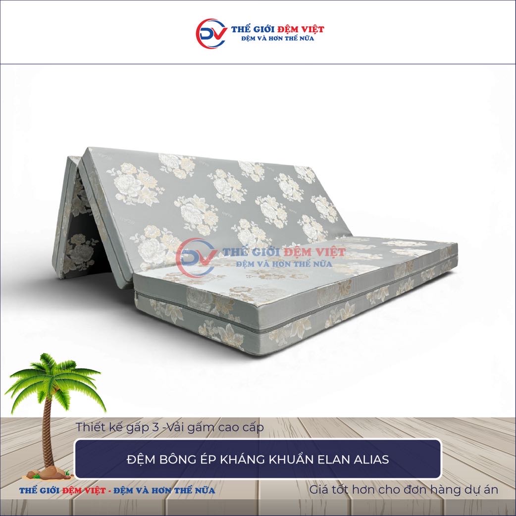 Đệm bông ép Elan Alias gấp 3