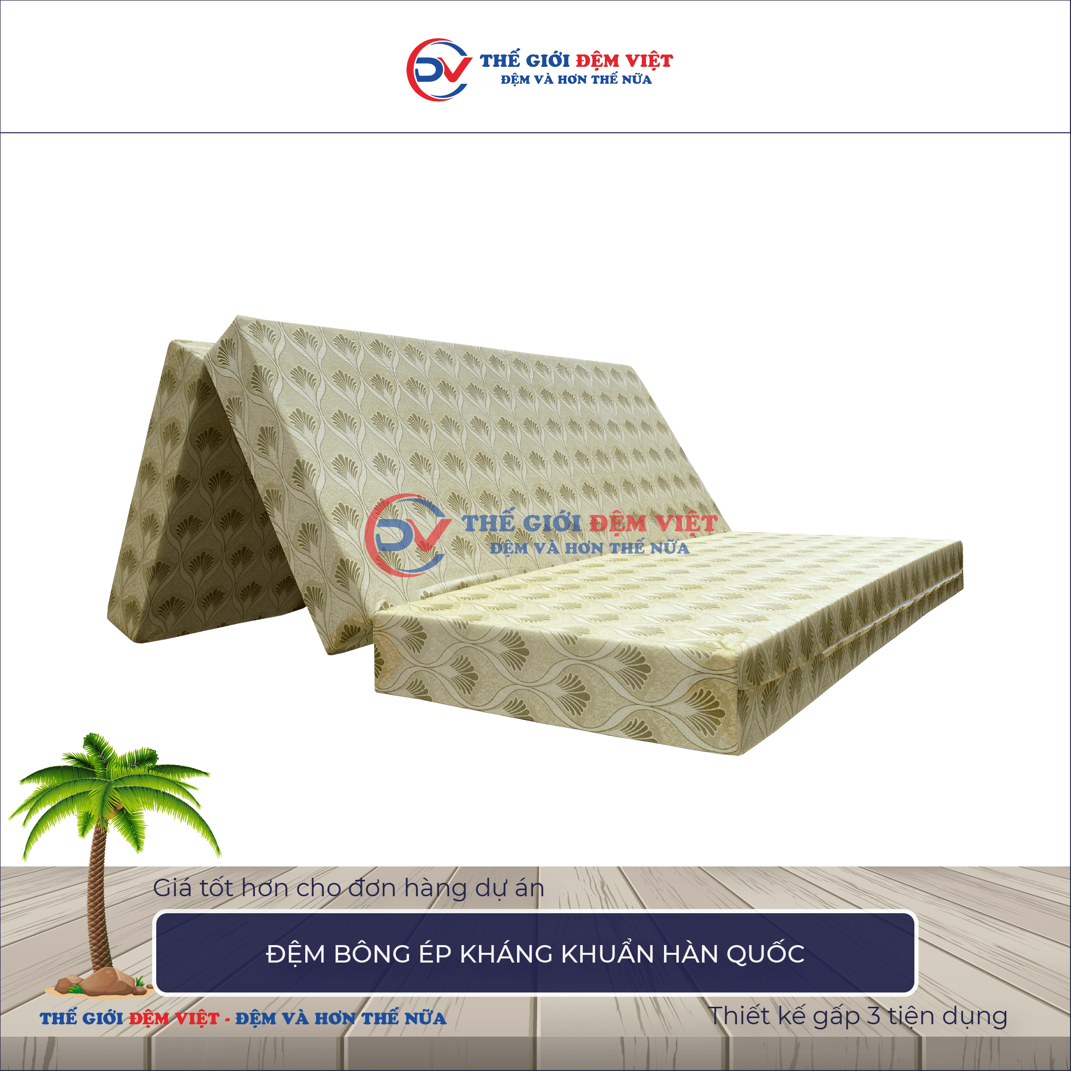 Đệm bông ép Hàn Quốc 5-1