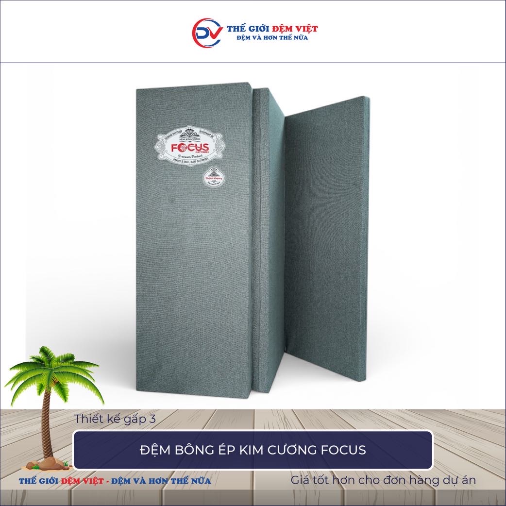 Đệm bông ép Kim Cương Focus 3-1