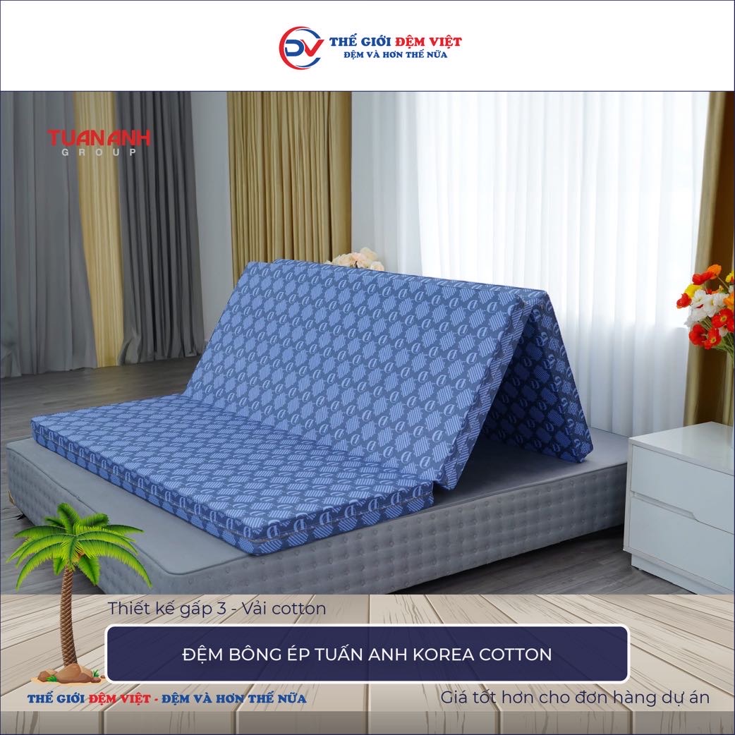 Đệm bông ép Tuấn Anh Korea 3-1