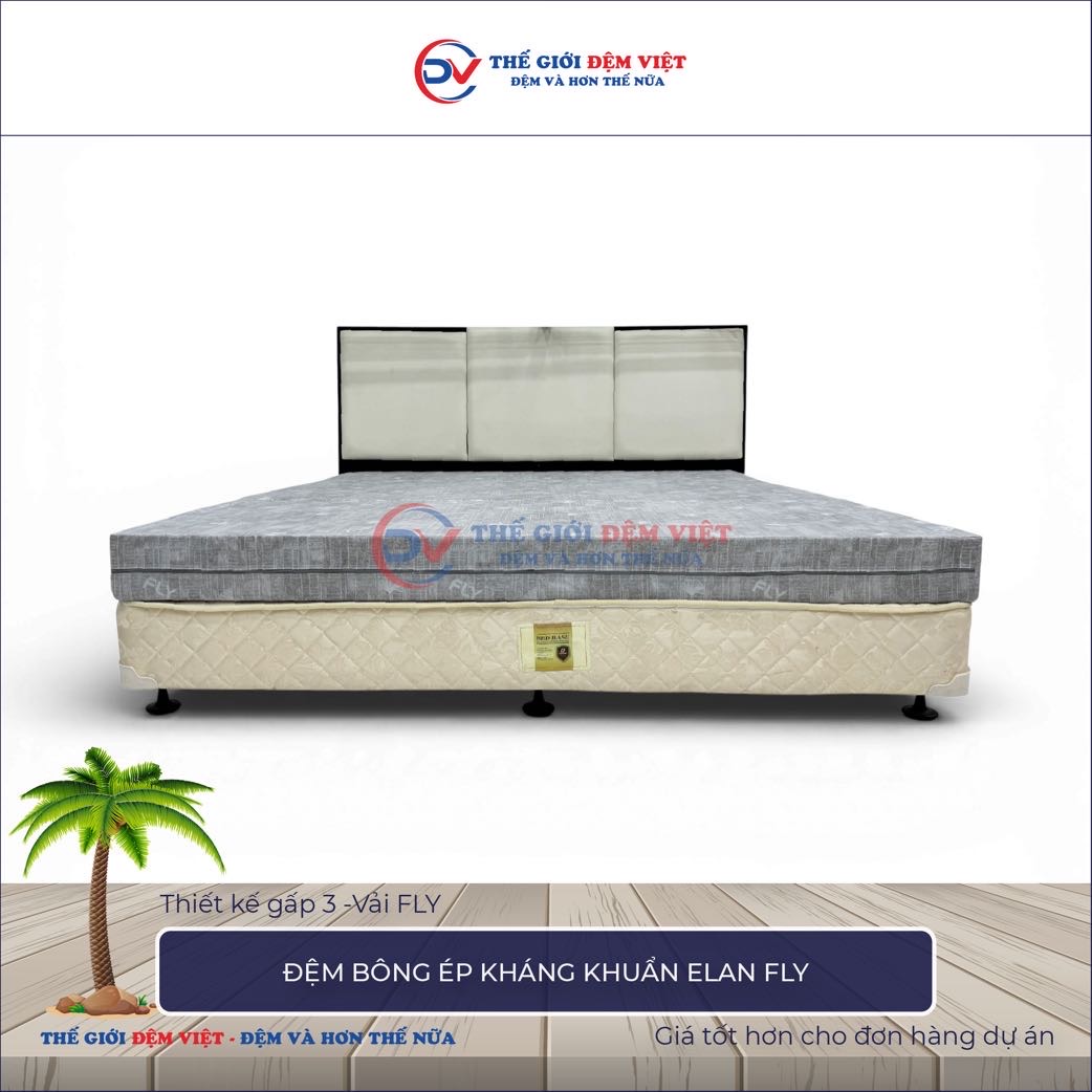 Đệm bông ép kháng khuẩn Elan FLY