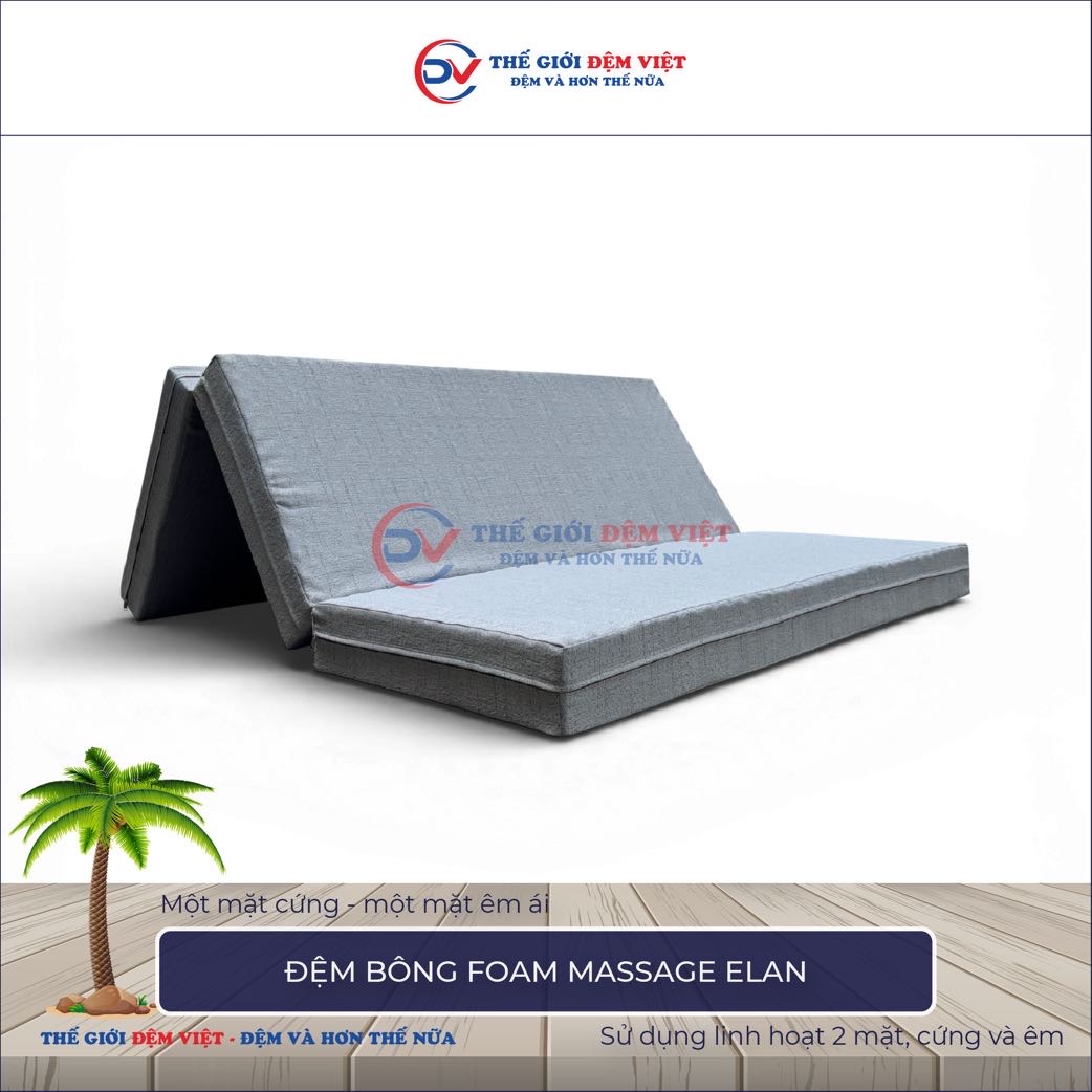 Đệm bông ép mix foam Massage Elan