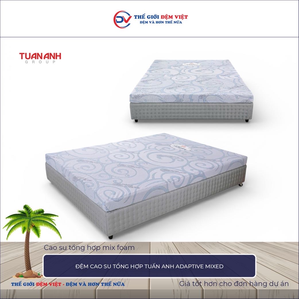 Đệm cao su tổng hợp mix foam Tuấn Anh Adaptive Mixed 3-1