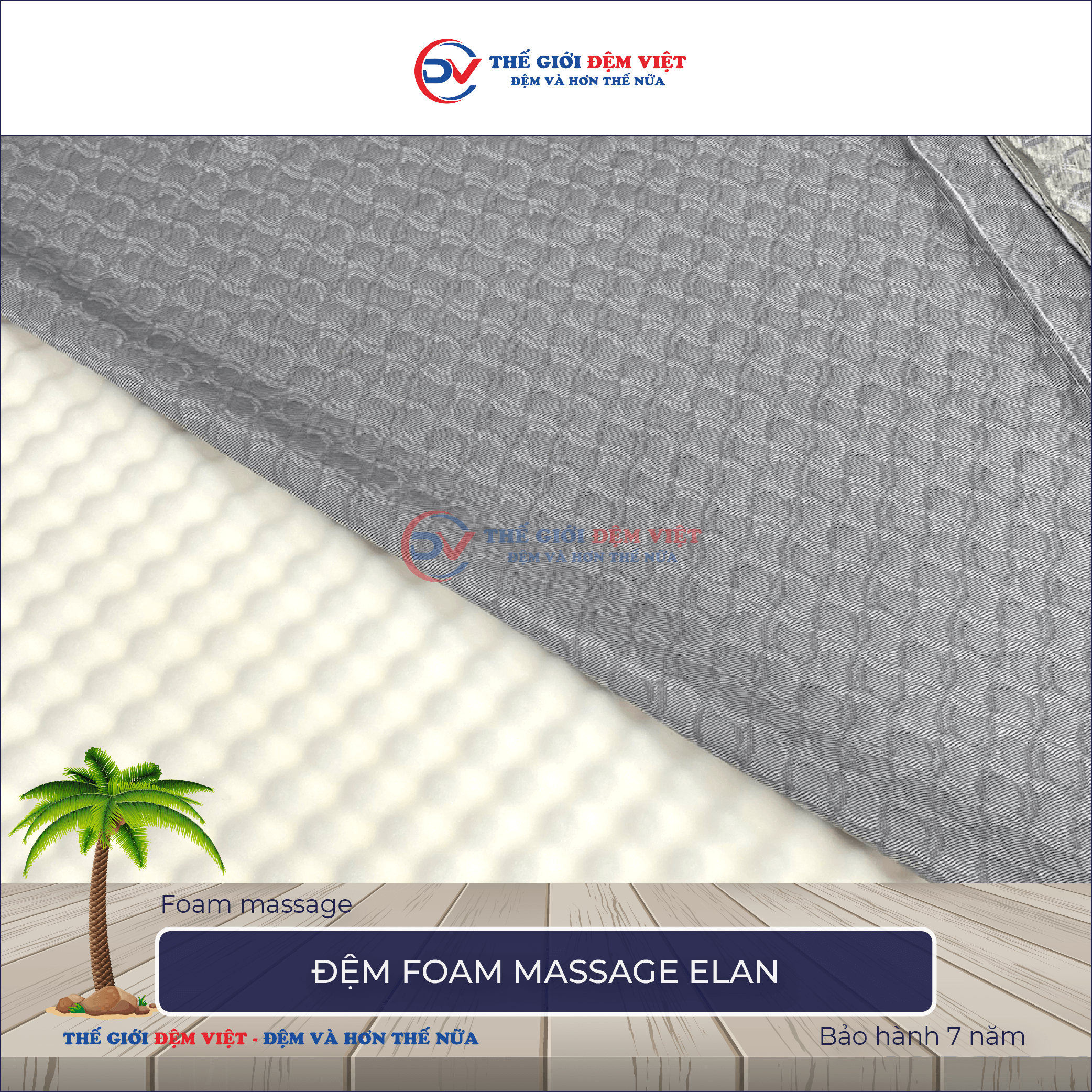 Đệm foam Massage Elan 3-1