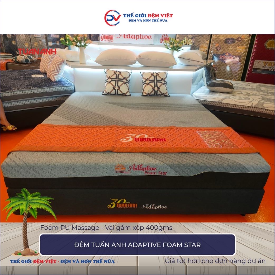 Đệm foam Tuấn Anh Adaptive Foam Star 3-1