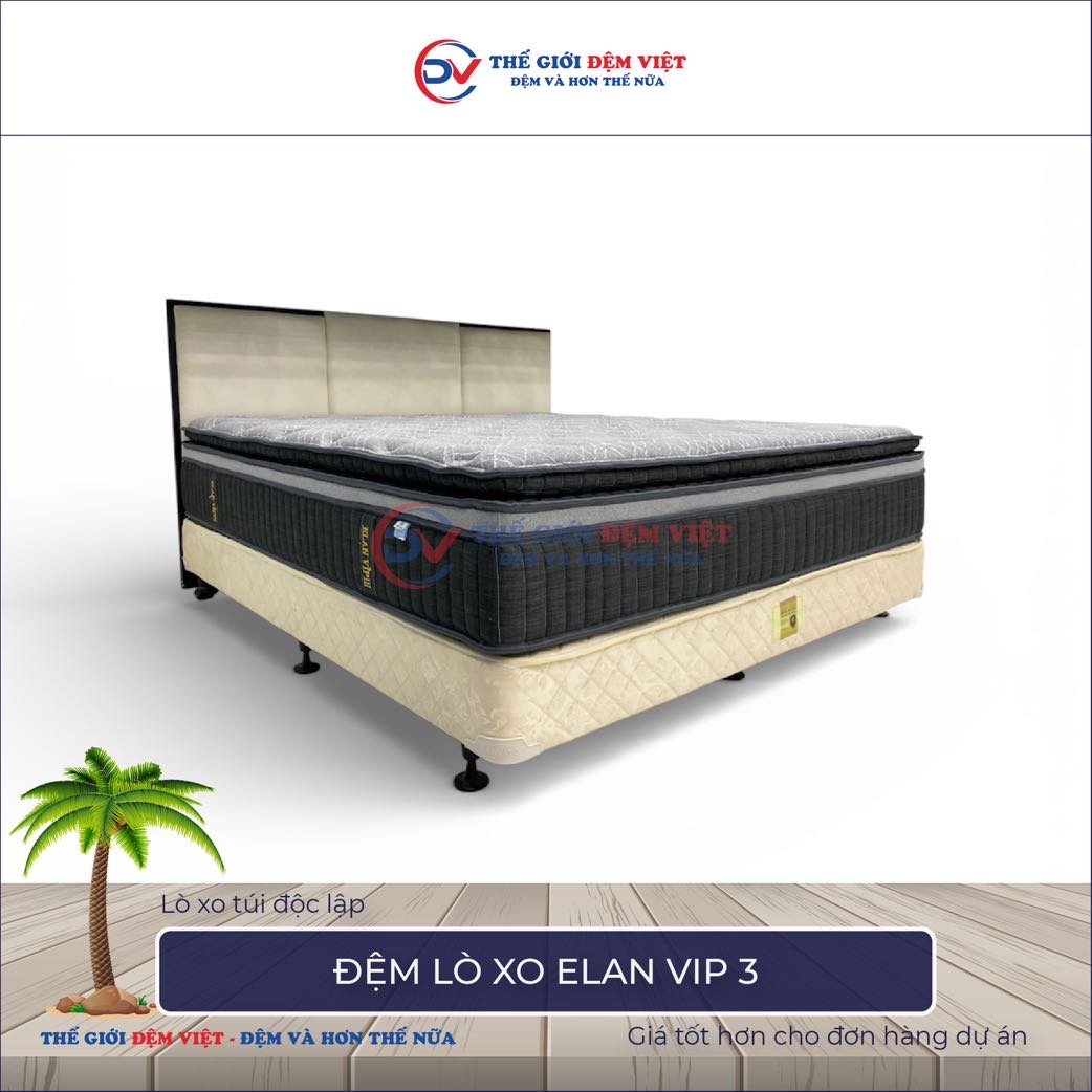 Đệm lò xo Elan Vip 3