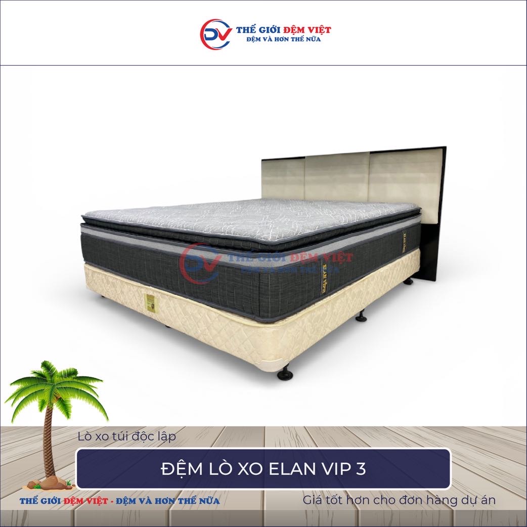 Đệm lò xo Elan Vip 3