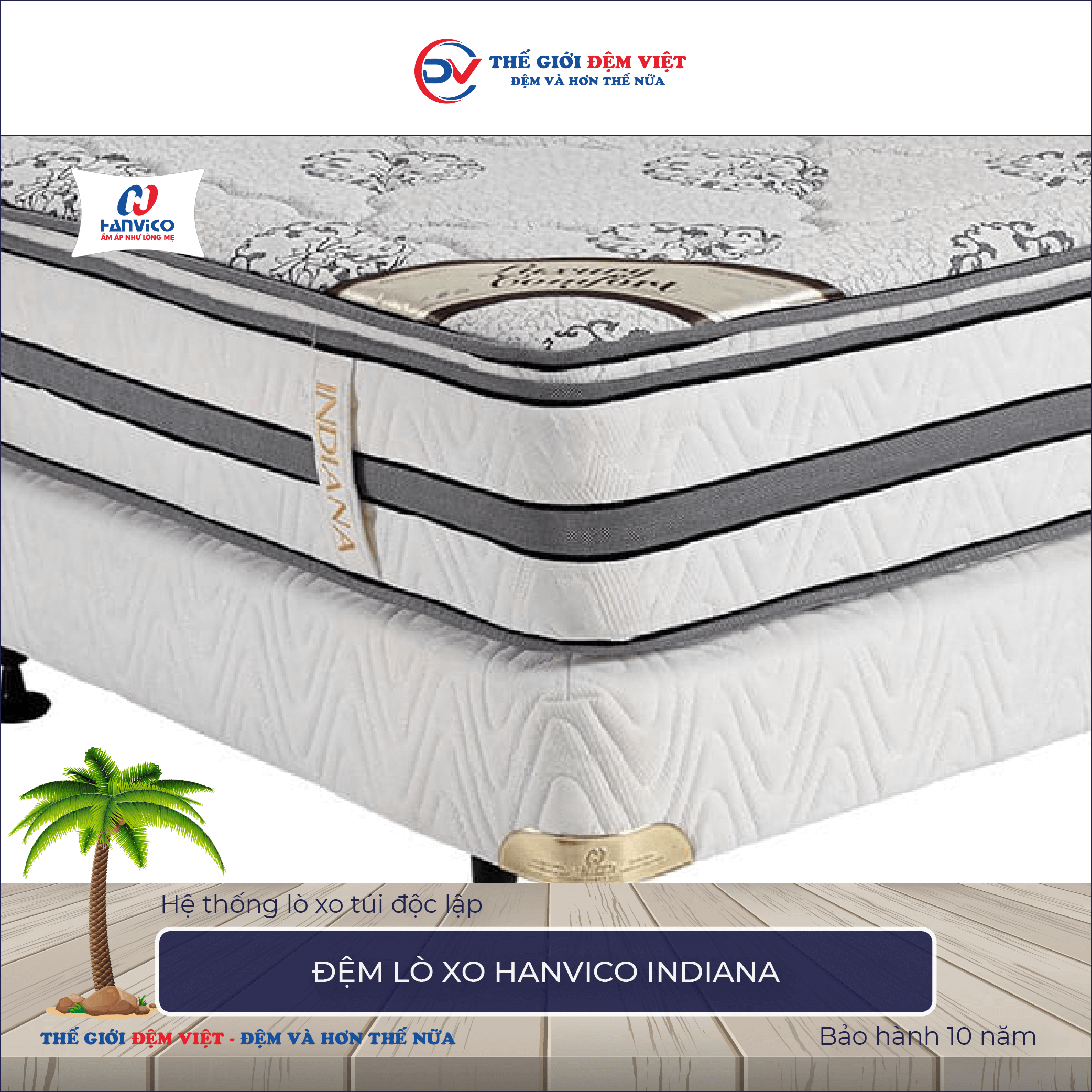 Đệm lò xo Hanvico INDIANA 4-1