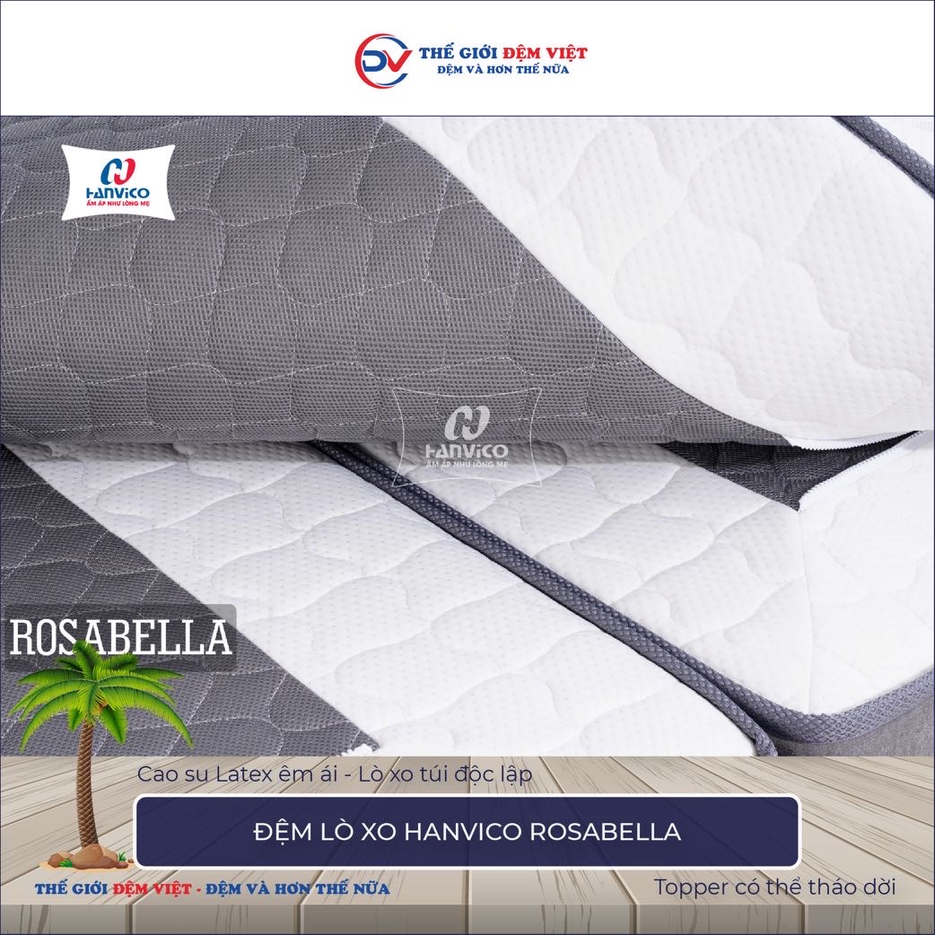 Đệm lò xo Hanvico Rosabella 6-1