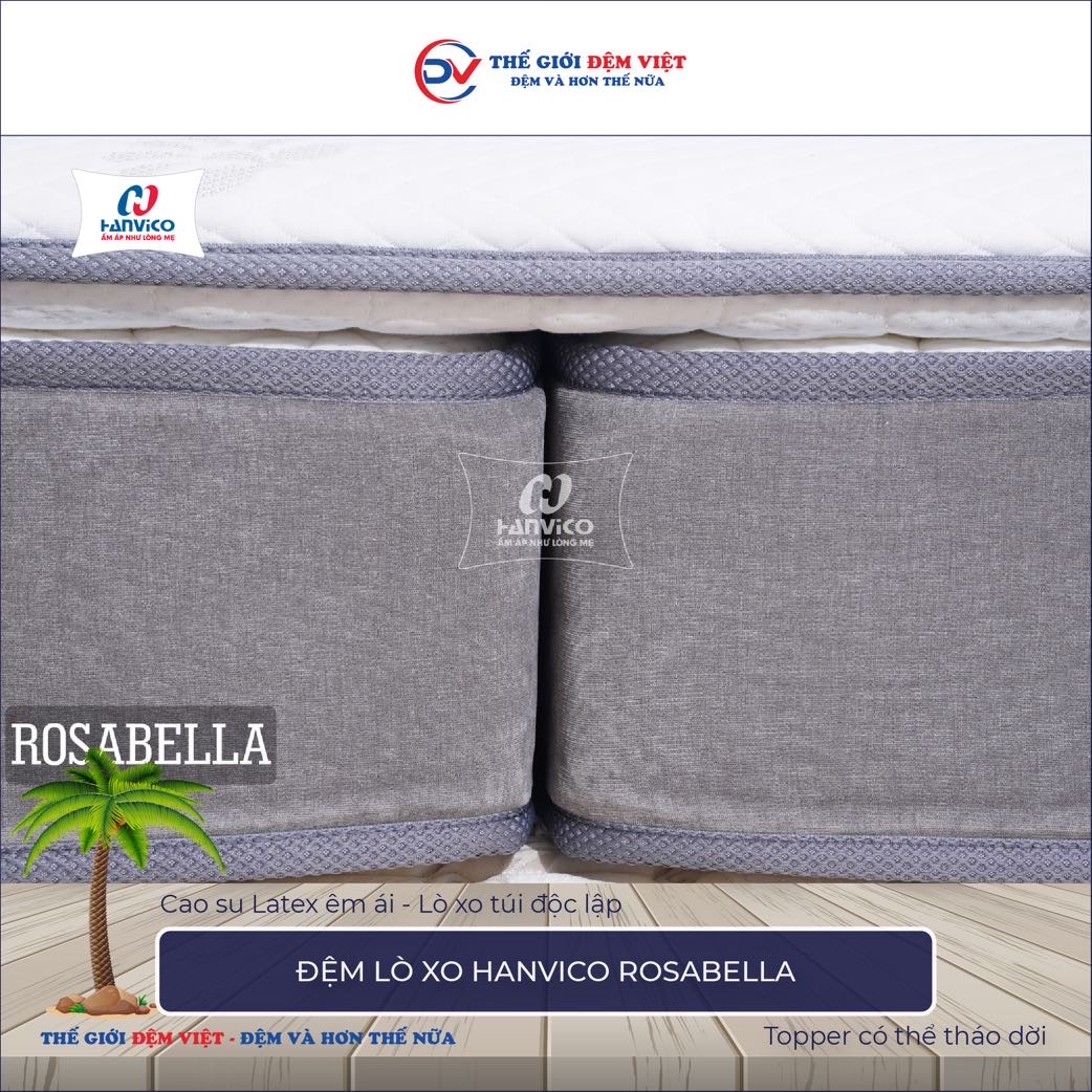 Đệm lò xo Hanvico Rosabella 7-1