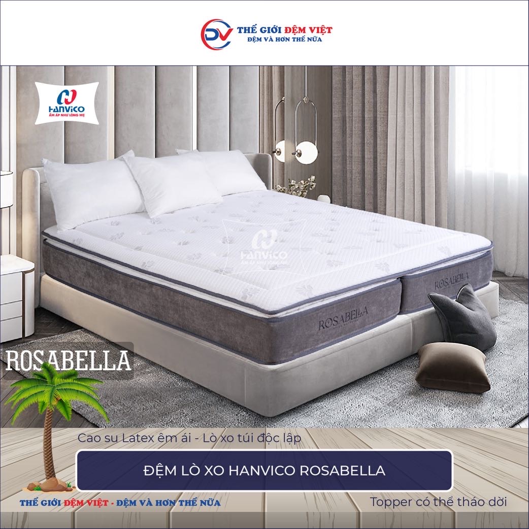 Đệm lò xo Hanvico Rosabella-1
