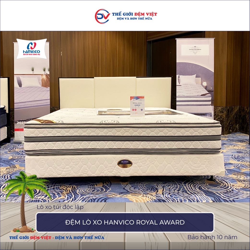 Đệm lò xo Hanvico Royal Award 8-1