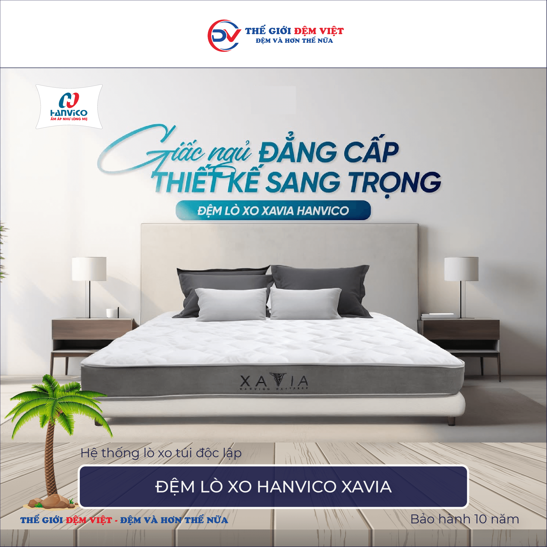 Đệm lò xo Hanvico Xavia-1