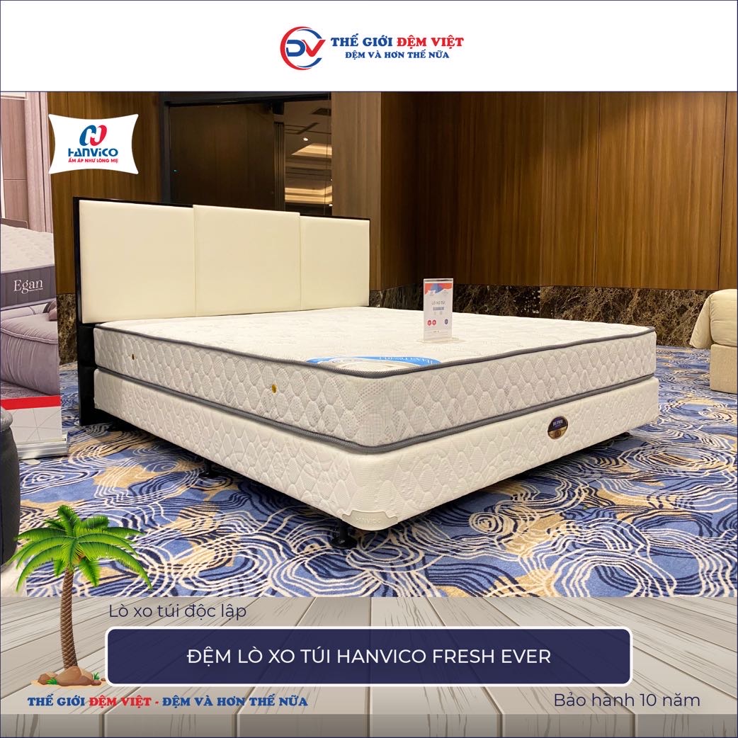 Đệm lò xo túi Hanvico Fresh Ever 1-1