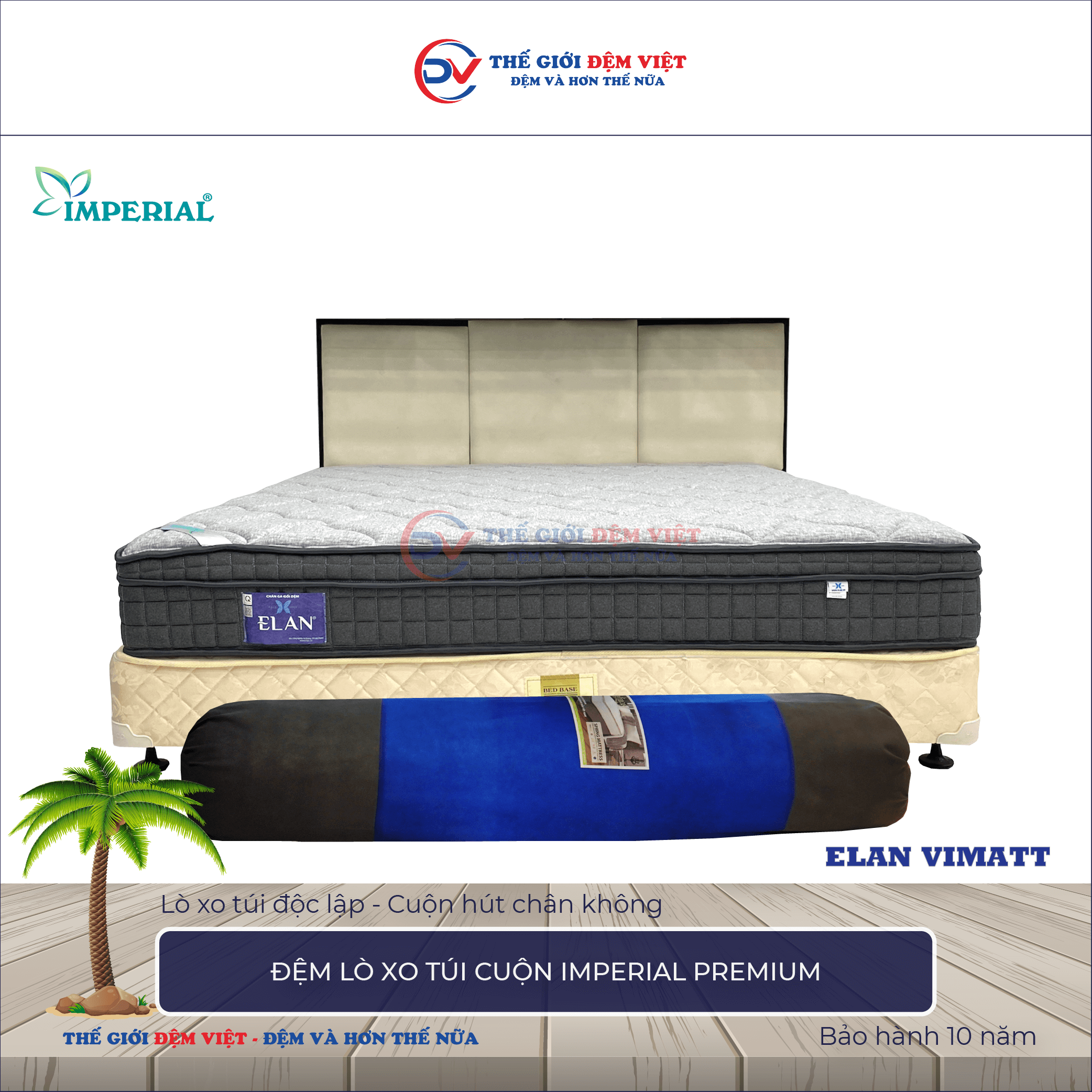 Đệm lò xo túi cuộn Elan IMPERIAL PREMIUM-1