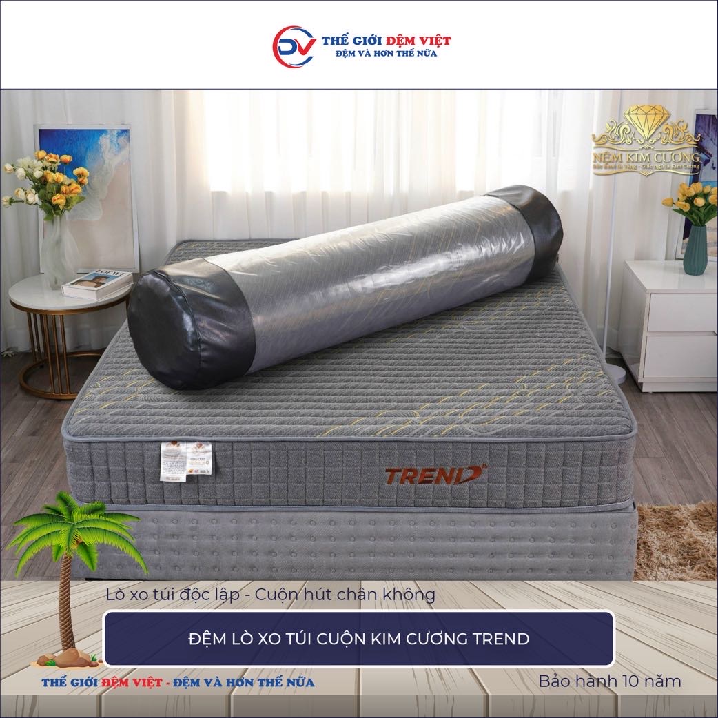 Đệm lò xo túi cuộn Kim Cương Trend-1