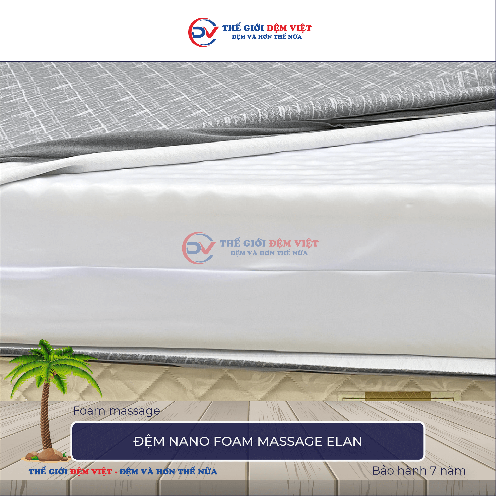 Đệm nano foam Massage Elan 5-1