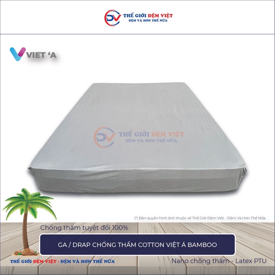  Drap chống thấm Cotton Việt á Bamboo