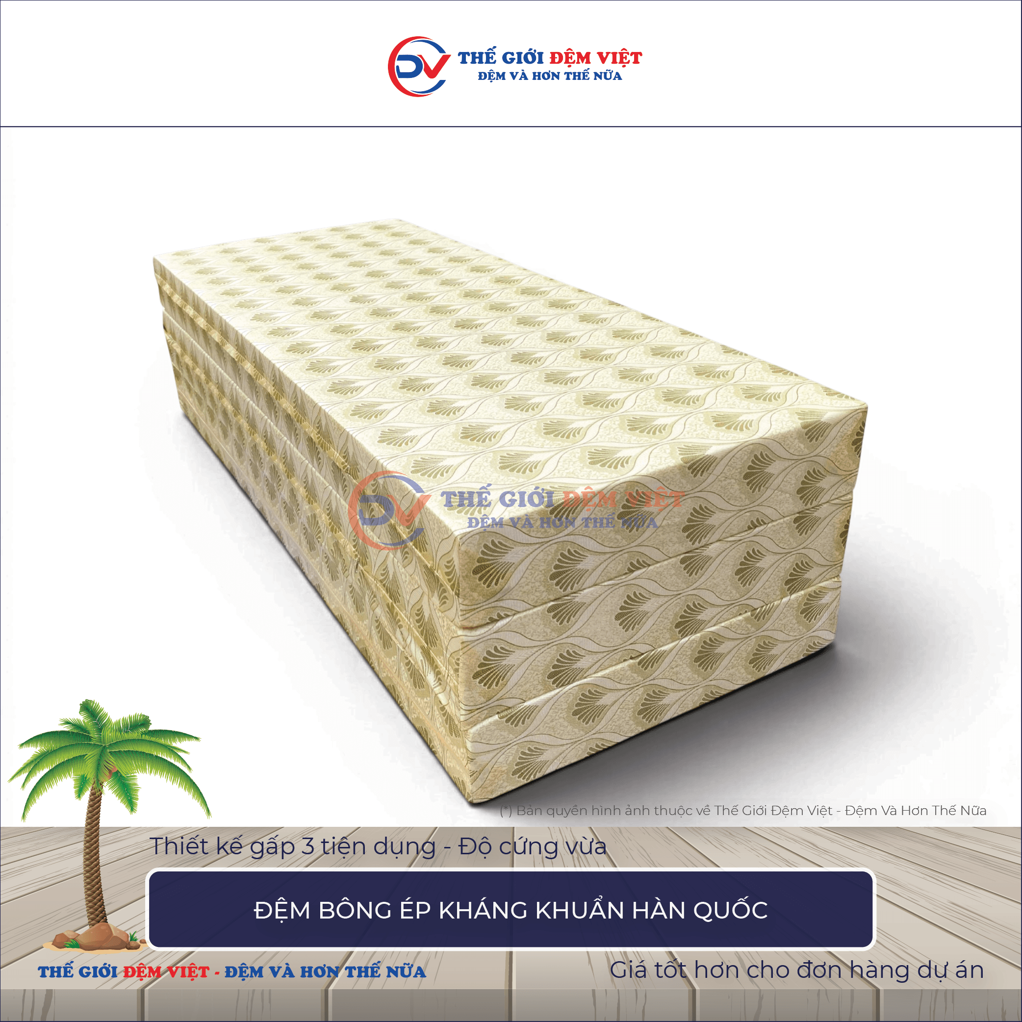 Đệm bông ép Hàn Quốc