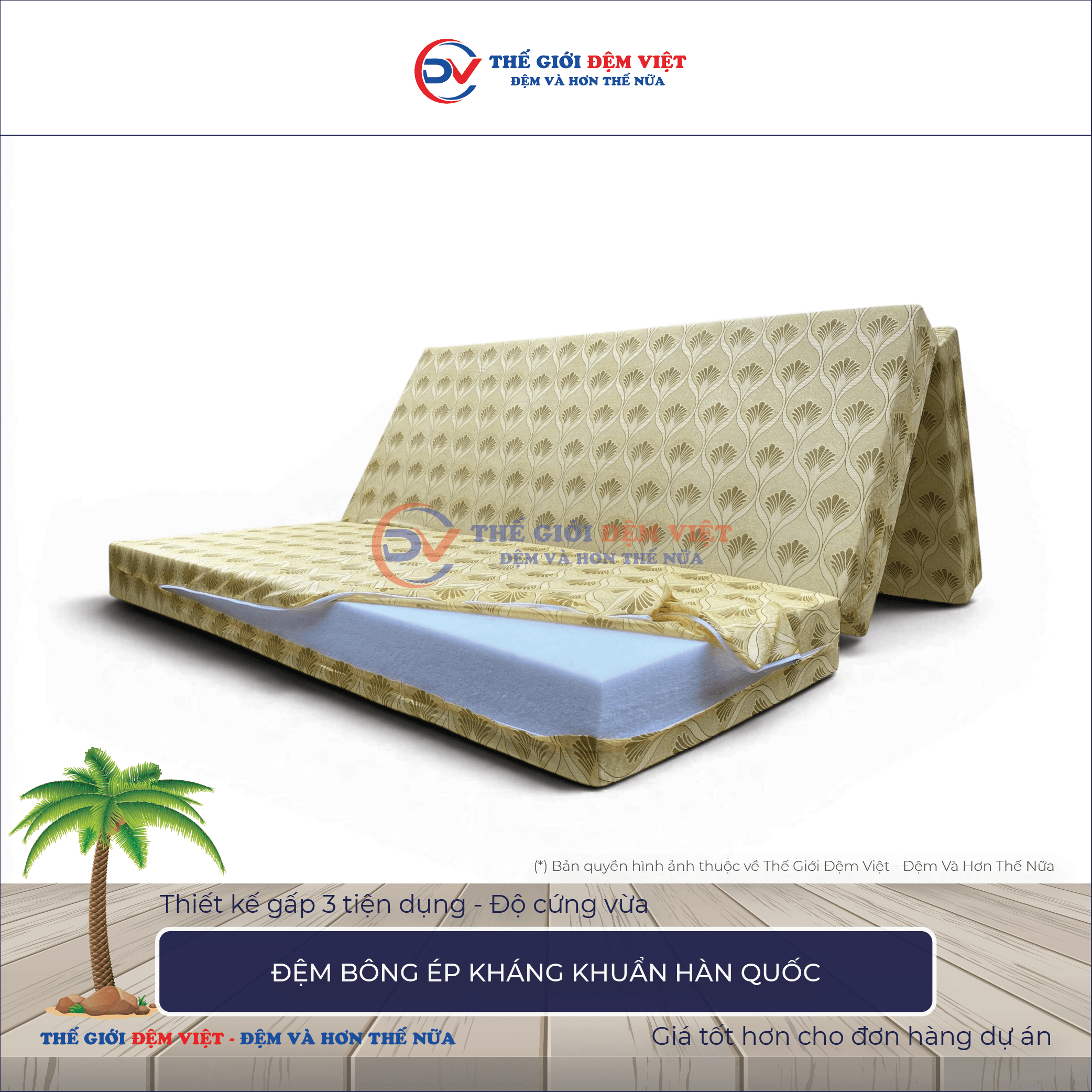 Đệm bông ép Hàn Quốc