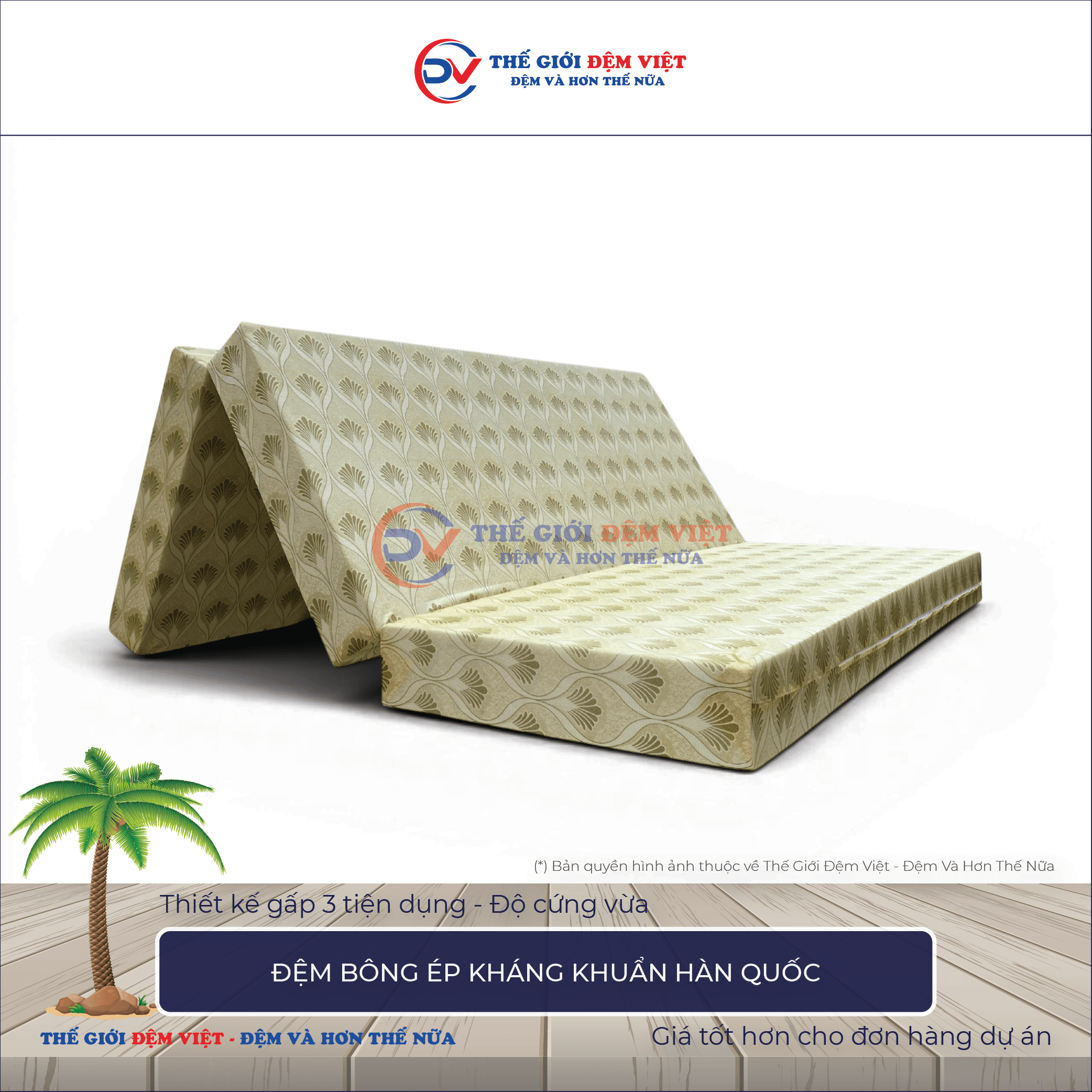 Đệm bông ép Hàn Quốc