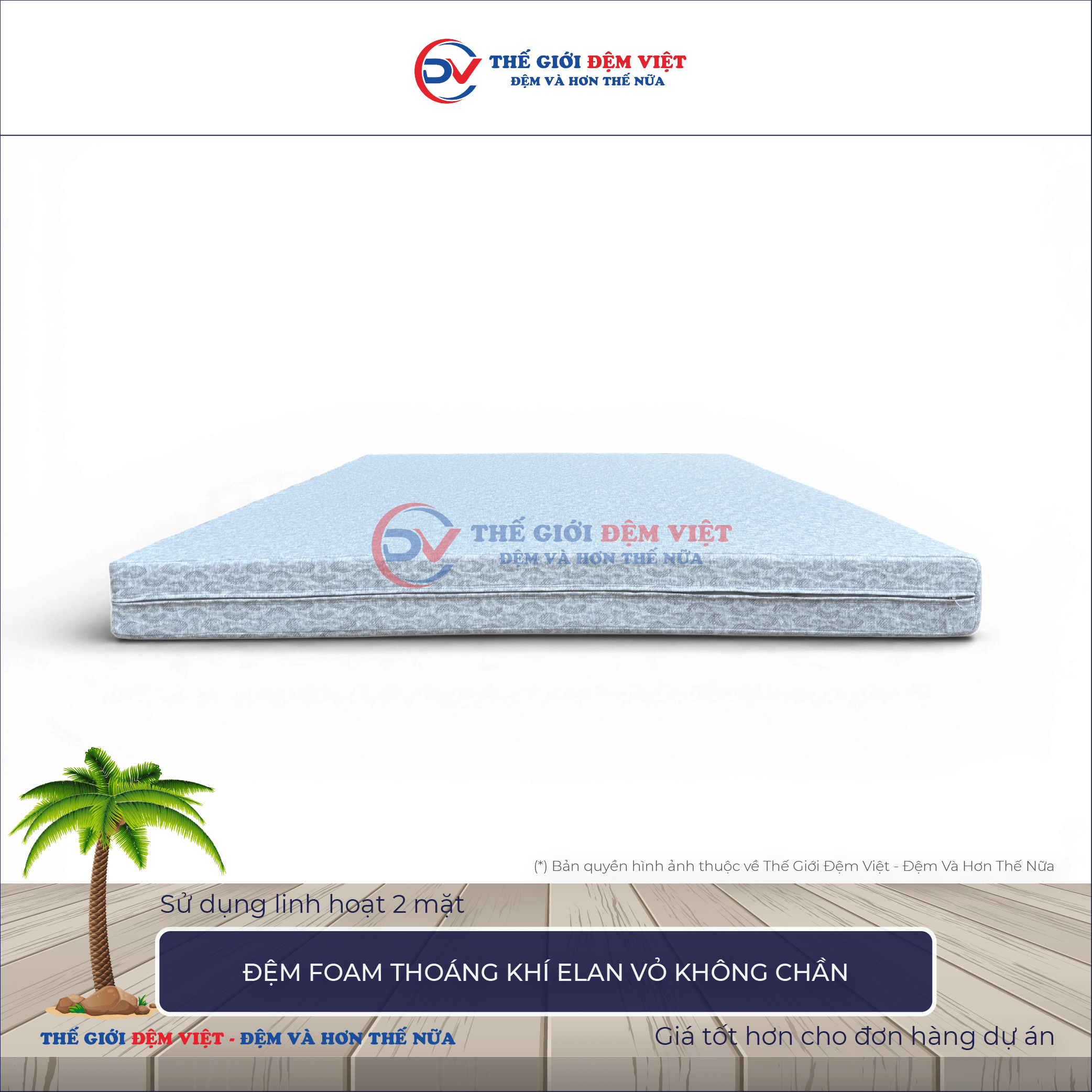 Đệm foam thoáng khí Elan-1