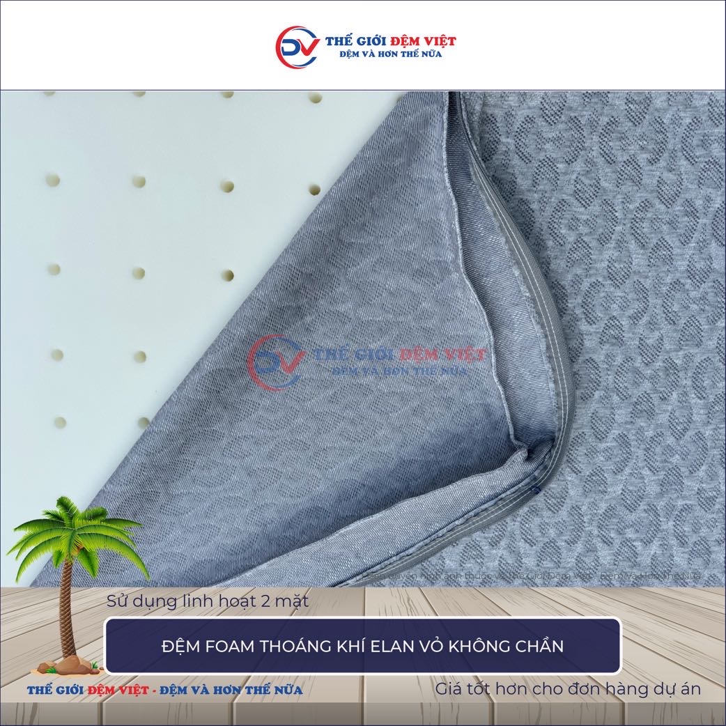 Đệm foam thoáng khí Elan