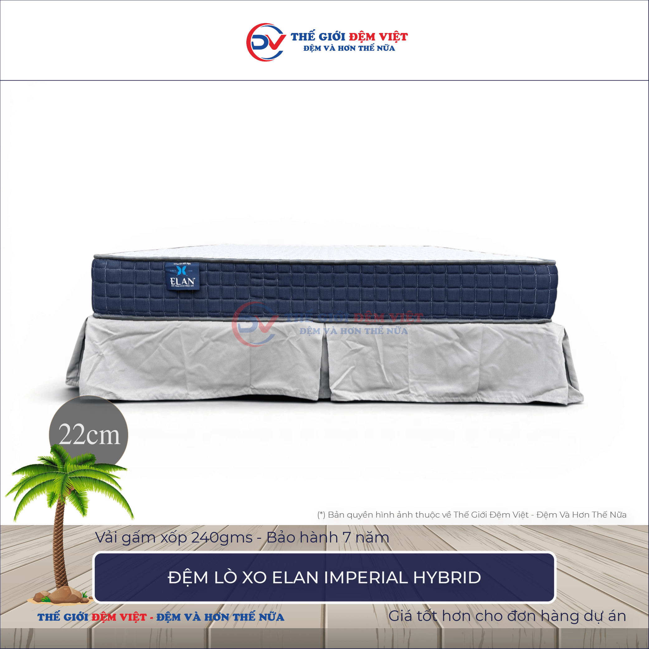 Đệm lò xo Elan IMPERIAL HYBRID