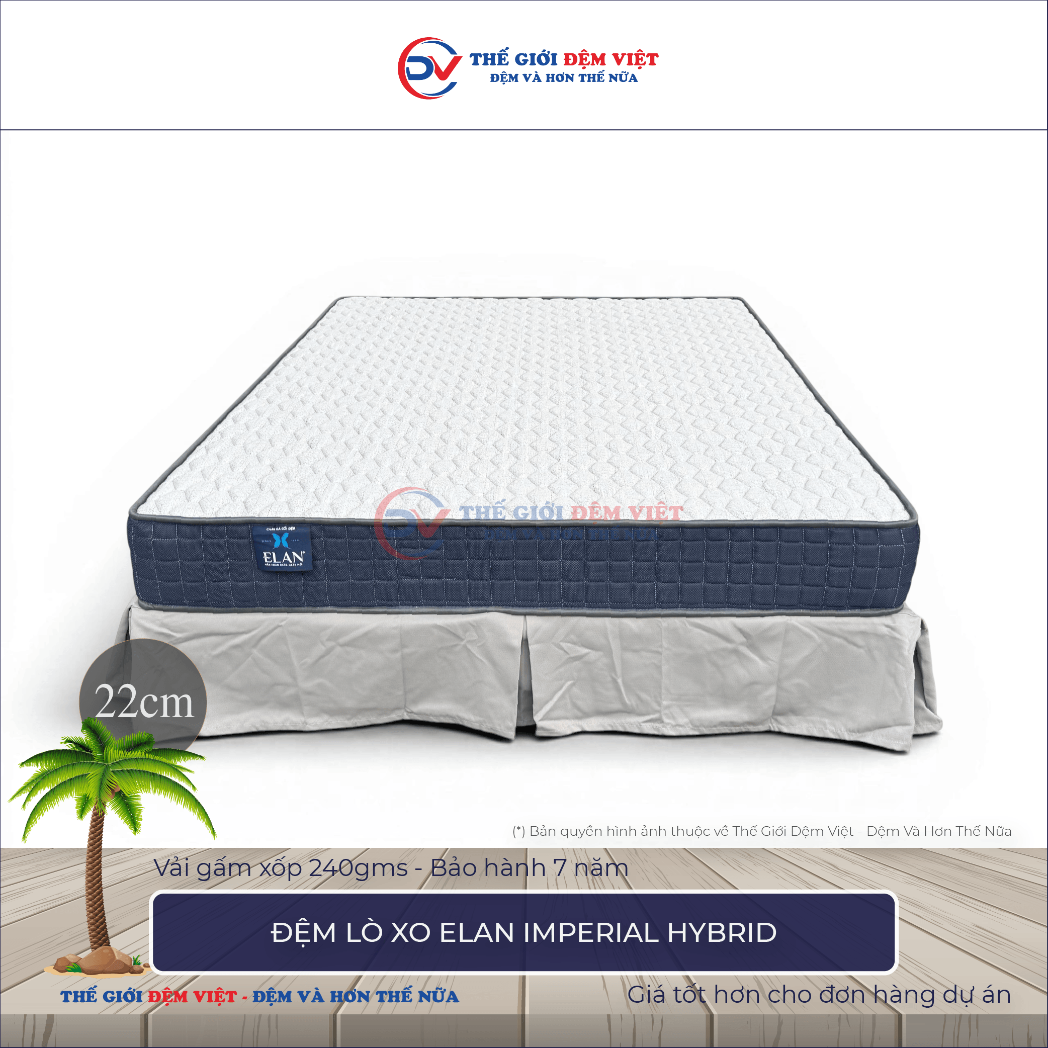 Đệm lò xo Elan IMPERIAL HYBRID
