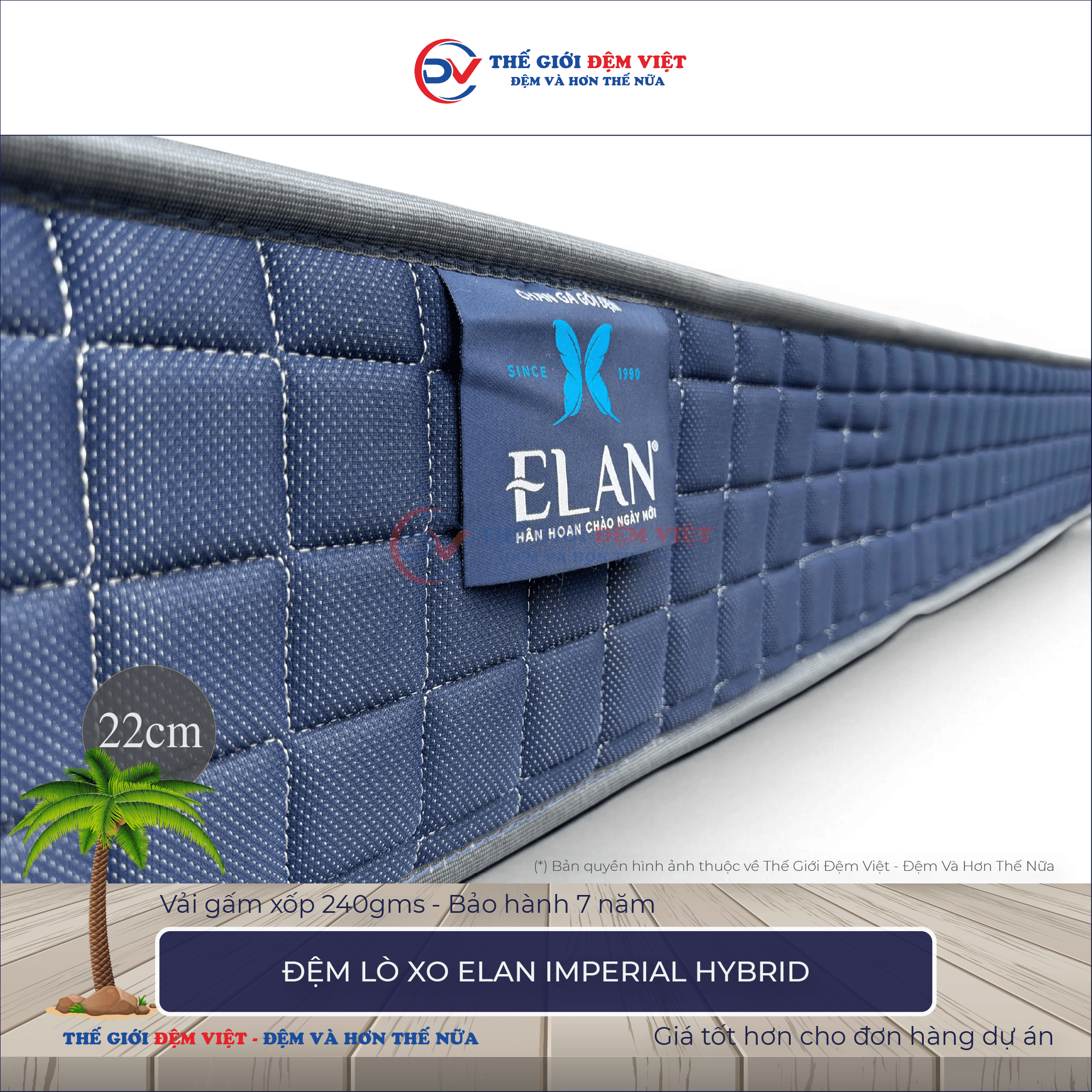 Đệm lò xo Elan IMPERIAL HYBRID