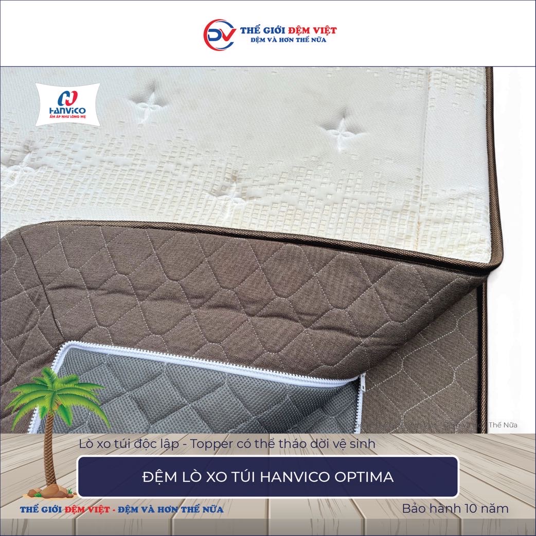 Đệm lò xo Hanvico Optima
