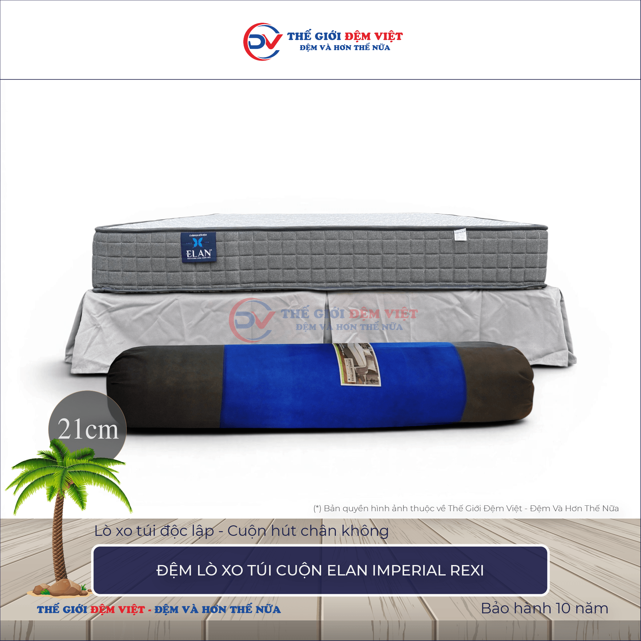 Đệm lò xo túi cuộn Elan IMPERIAL REXI
