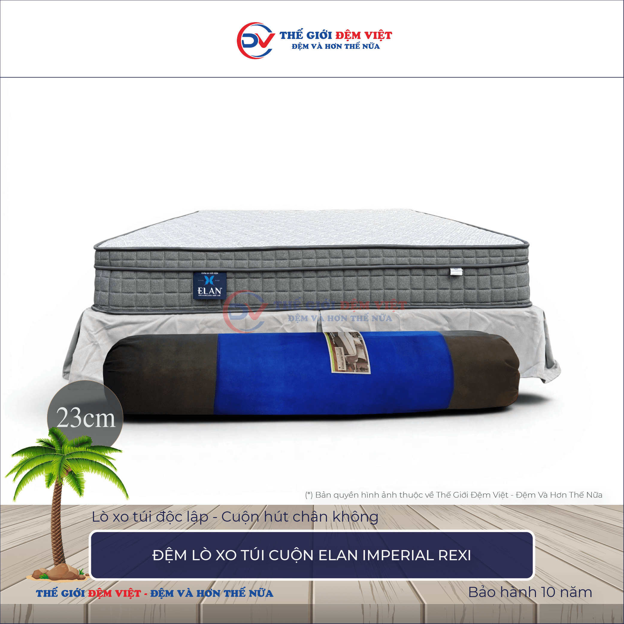 Đệm lò xo túi cuộn Elan IMPERIAL REXI