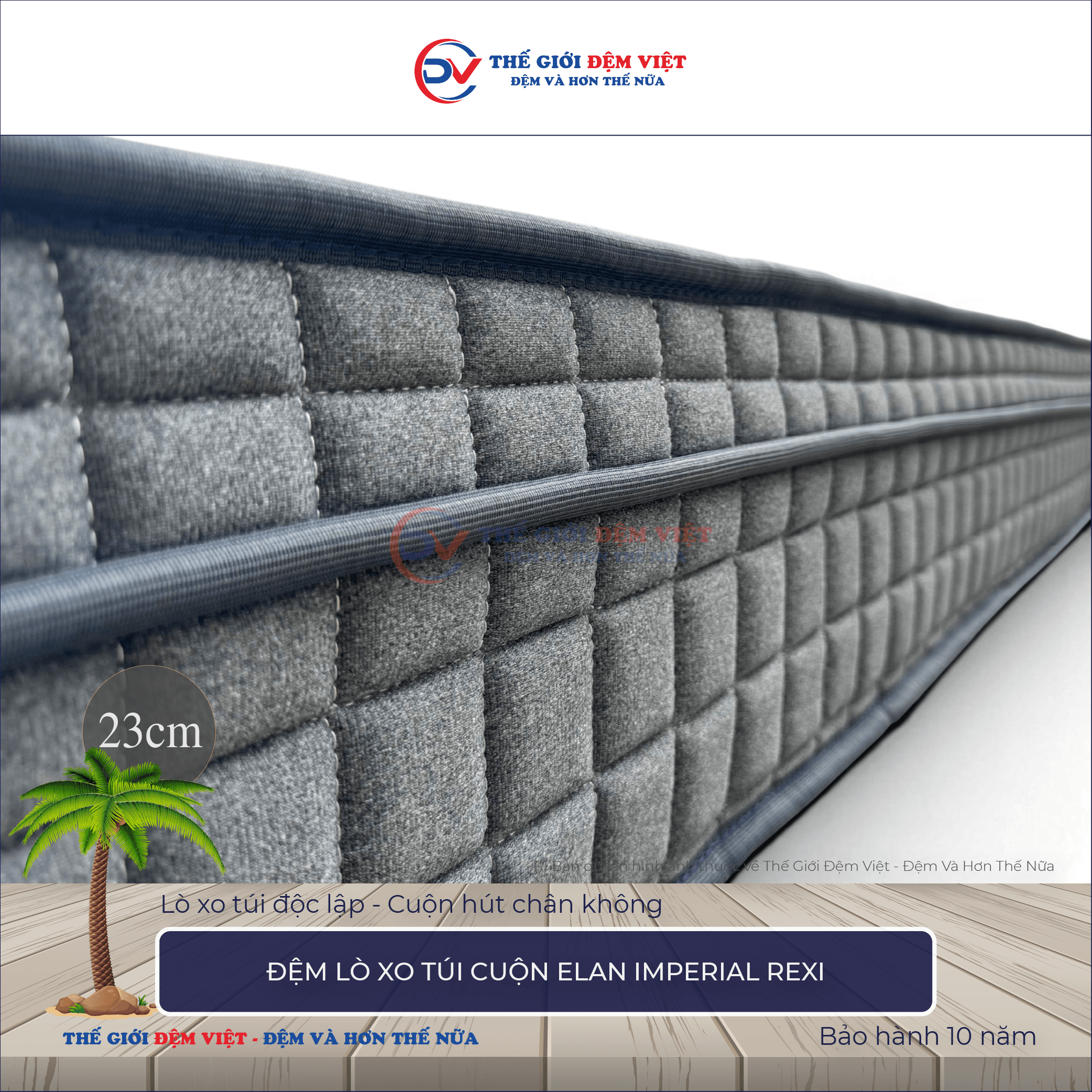 Đệm lò xo túi cuộn Elan IMPERIAL REXI
