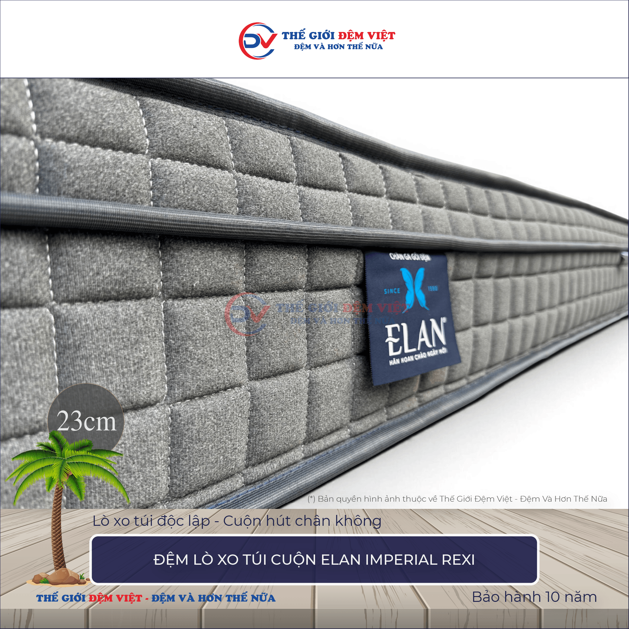 Đệm lò xo túi cuộn Elan IMPERIAL REXI