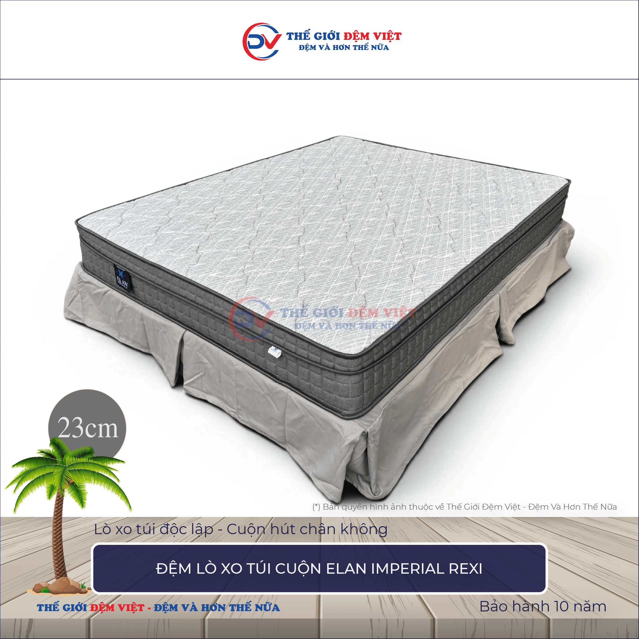 Đệm lò xo túi cuộn Elan IMPERIAL REXI