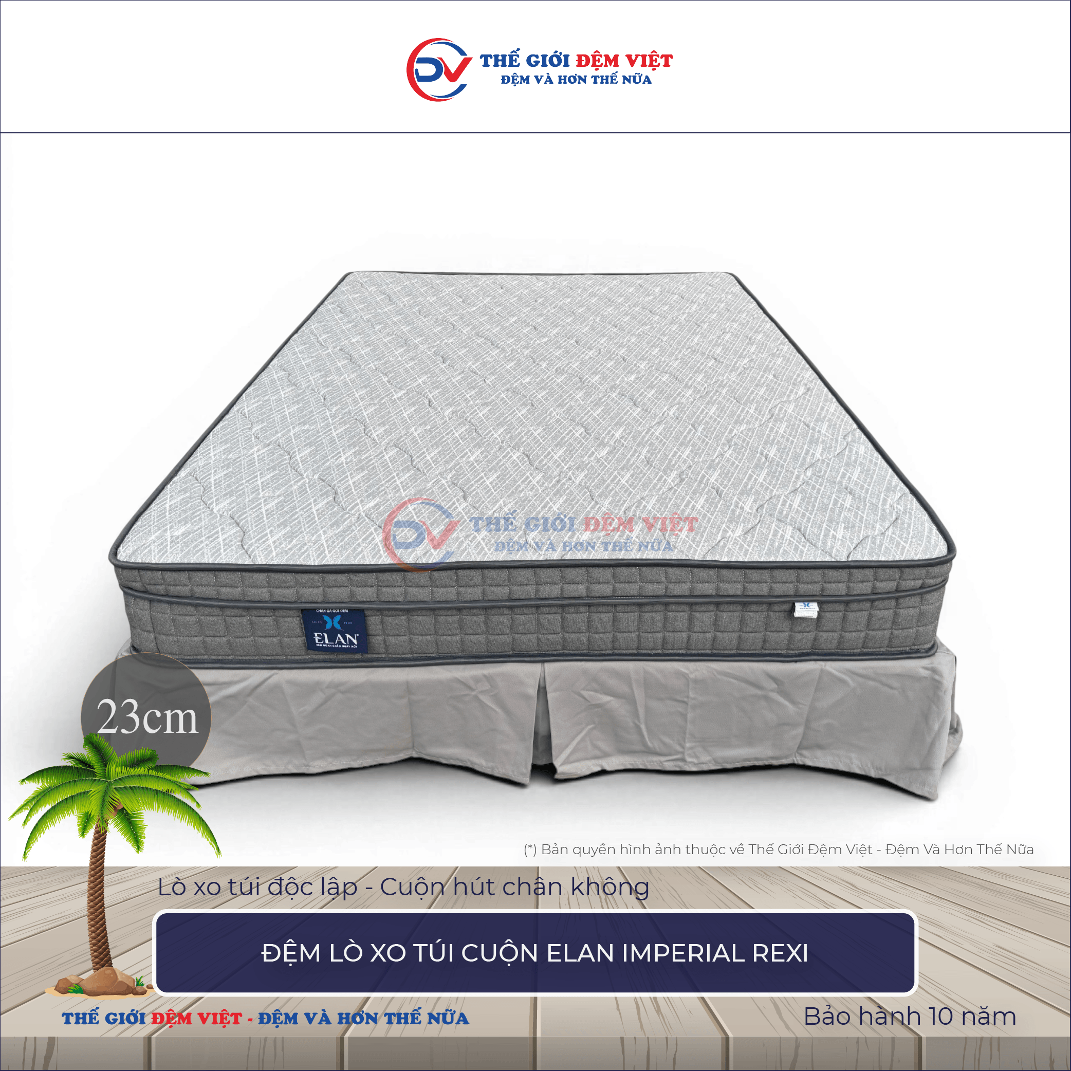 Đệm lò xo túi cuộn Elan IMPERIAL REXI